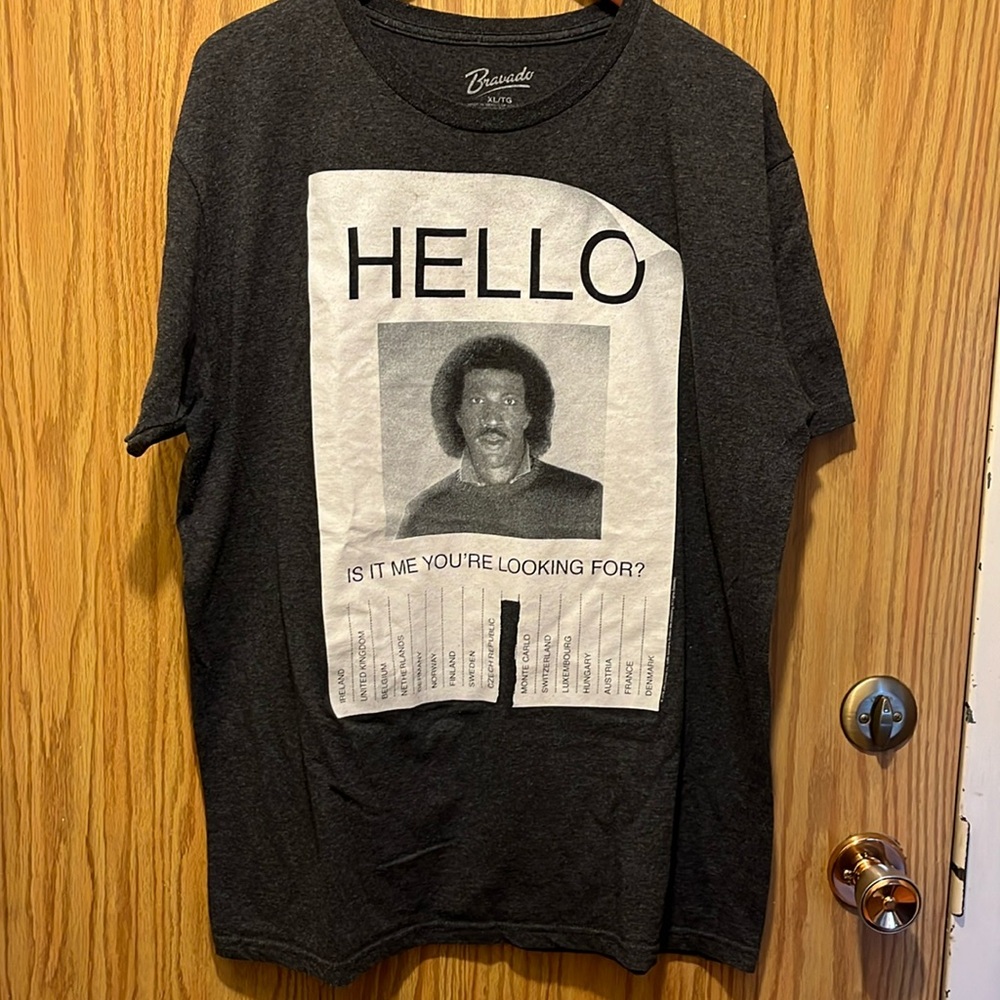 Lionel Ritchie Hello shirt